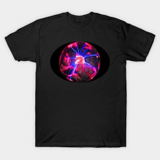 Small Tesla Tower with Lightning Arcs T-Shirt